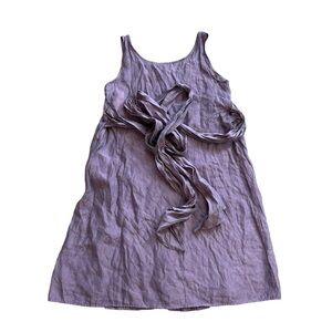 NWT Cut Loose Tencel Fairy Fairycore Whimsical Purple Sheer Dress Women’s L Midi